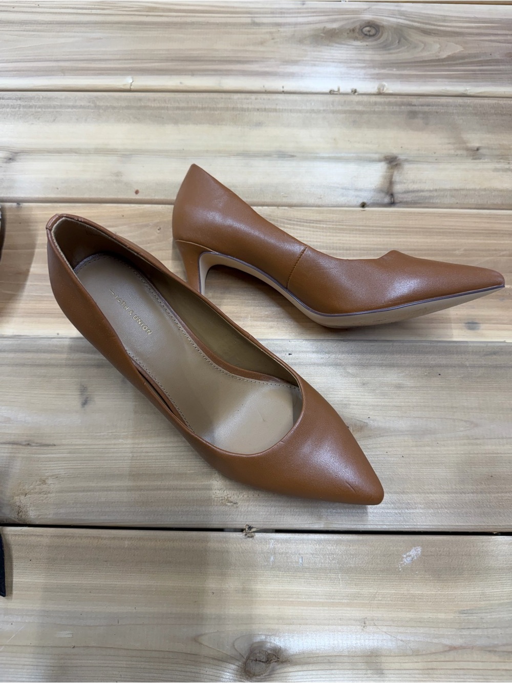 Classic Pointed-Toe Tan Pumps